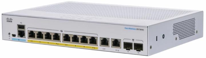 Produktbild Cisco PoE+ Switch CBS250-8FP-E-2G-EU 10 Port (10 Ports)