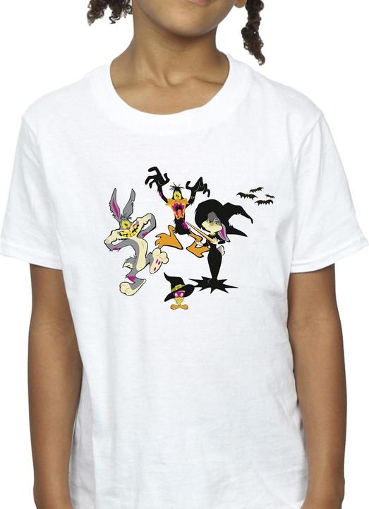 Actual product image Looney Tunes Girls Halloween Friends Cotton T-Shirt (152, 158)