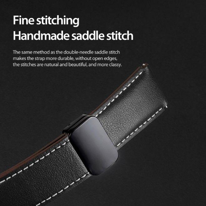 Actual product image Dux Ducis YA Series genuine leather strap (22 mm, Genuine leather, Gear S3 Frontier, Gear S3 Classic, Galaxy Watch3 (45mm))