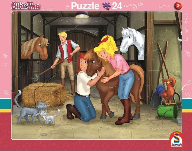 Produktbild Schmidt Spiele Schmidt Rahmenpuzzle 2er- Set 24/40T Bibi + Tina (40 Teile)