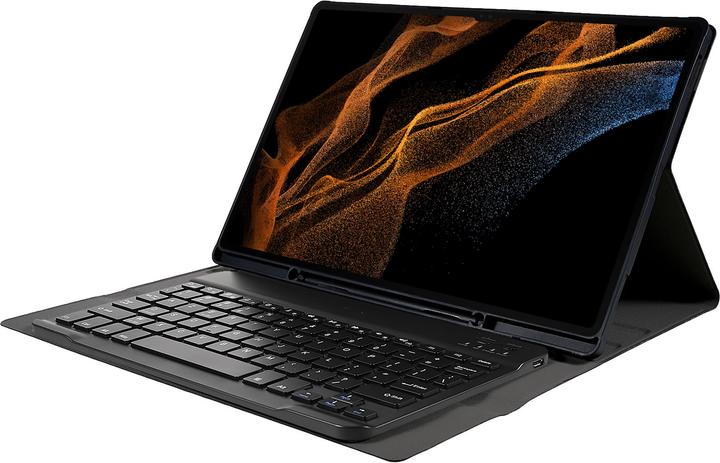Actual product image Samsung Galaxy Tab S8 Ultra hoes met toetsenbord - AZERTY toetsenbord Zwart (Galaxy Tab S8 Ultra)