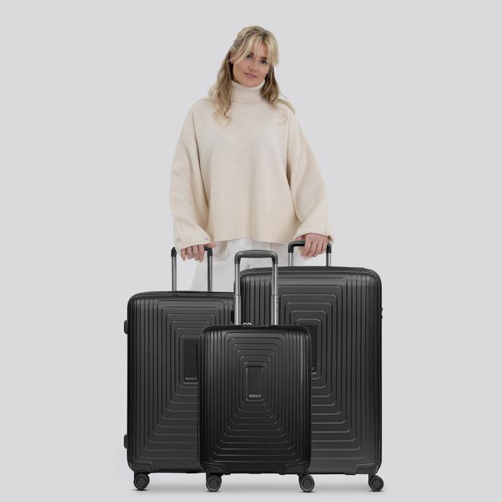 Image du produit Redolz Essentials 14 Ensemble de valises à 4 roulettes 3 pièces avec soufflet extensible (250 l, XL (à partir de 115l))