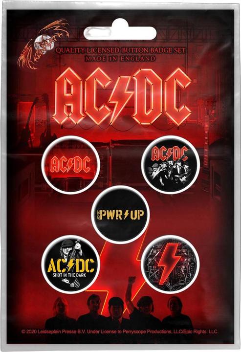 Immagine prodotto AC/DC Distintivo PWR-UP (lotto di 5)