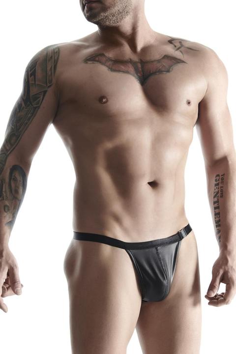 Actual product image Regnes Fetish Planet Wetlook Thong mit Schnalle (L)
