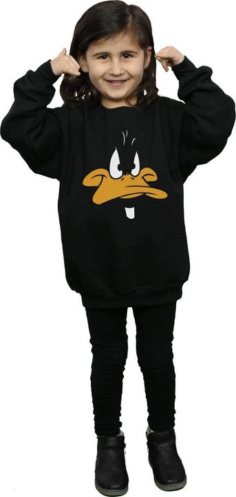 Actual product image Looney Tunes Girls Daffy Duck Big Face Sweatshirt (128)