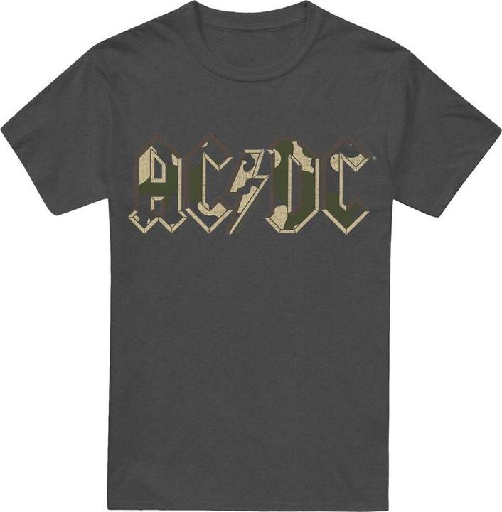 Actual product image AC/DC Unisex Adult Camo Logo T-Shirt (XL)