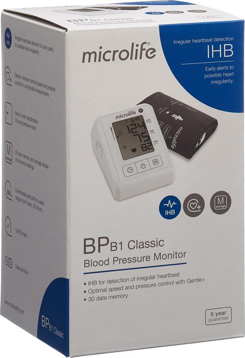 Produktbild Microlife Blutdruckmessgerät B1 Classic (1 Stk) (Blutdruckmessgerät Oberarm)