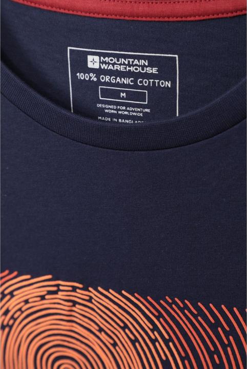 Image du produit Mountain Warehouse T-shirt en coton biologique Tidal Wave pour hommes (S)
