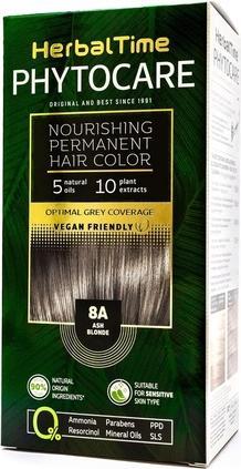 Herbal Time Phytocare Permanentes Haarfärbemittel Farbe Aschblond 8A (8A Aschblond)