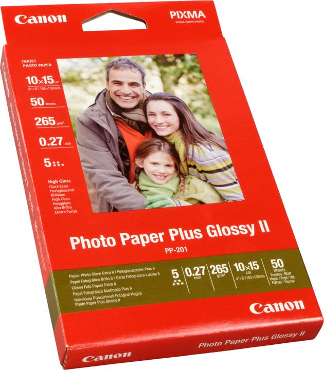 Productafbeelding Canon PP-201 Plus II (260 g/m², 10 x 15 cm, 50 x)