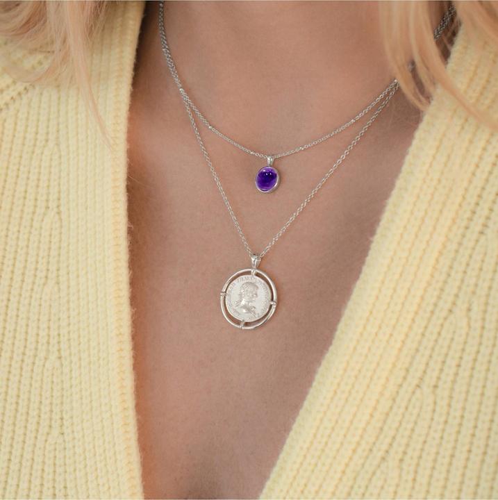 Produktbild Glanzstücke München Damen Sterling Silber Amethyst silber 40,0 cm Basiskette + 5,0 cm Verlängerung - 11038 (Sterling Silber, 40 - 45 cm)