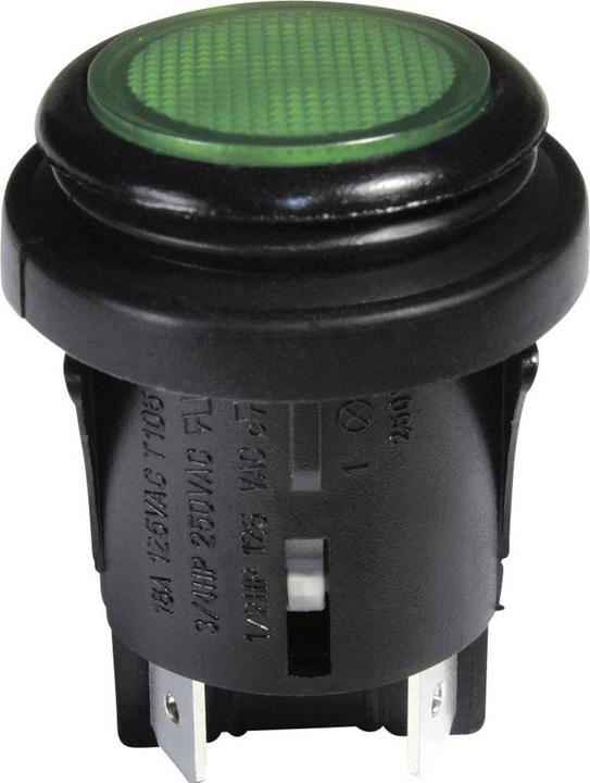 Produktbild interBär Druckschalter 250 V/AC 16 A 2 x Aus/(Ein) IP65 tastend 1 St.