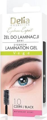 Immagine prodotto Delia Cosmetics Gel di laminazione per esperti di sopracciglia Nero Formula vegana Forma del sopracciglio (Gel corpo, 4 ml)
