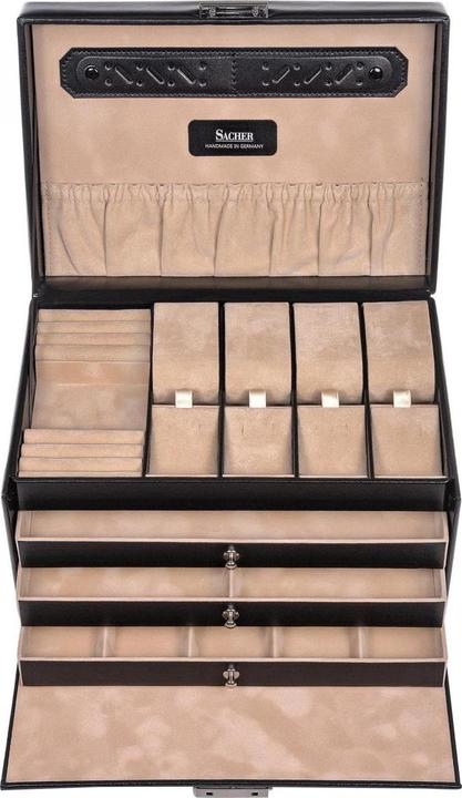 Actual product image Sacher 73.107.010443 - Jewellery box Katja new classic black leather