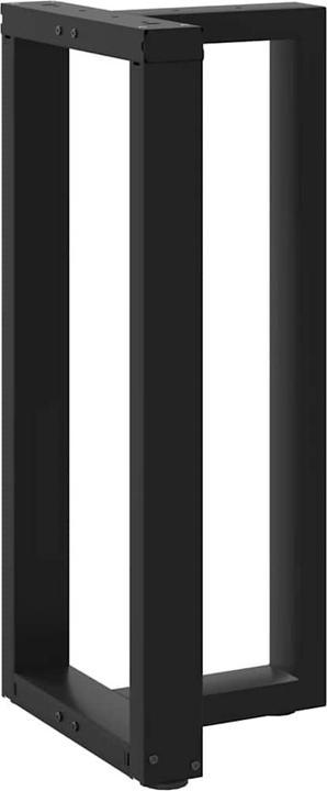 Productafbeelding VidaXL Bartafelpoten T-vorm 2 st. zwart 50x35x(101-102) cm stalen tafelpoot