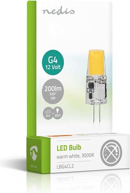 Produktbild Nedis LED Lampe G4 (G4, 2 W, 200 lm, 1 x, F)
