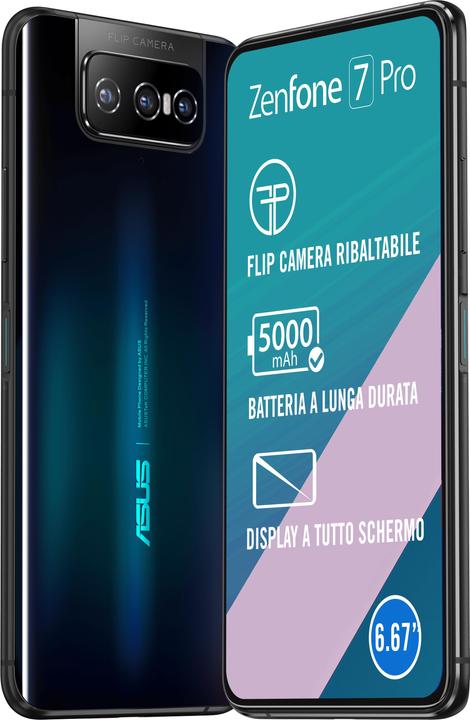 Image du produit ASUS Zenfone 7 Pro (256 Go, Aurora Black, 6.67", Double SIM, 64 Mpx, 5G)