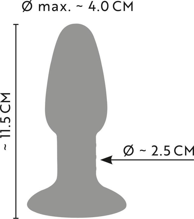 Actual product image Anos Triple Colour Butt Plug