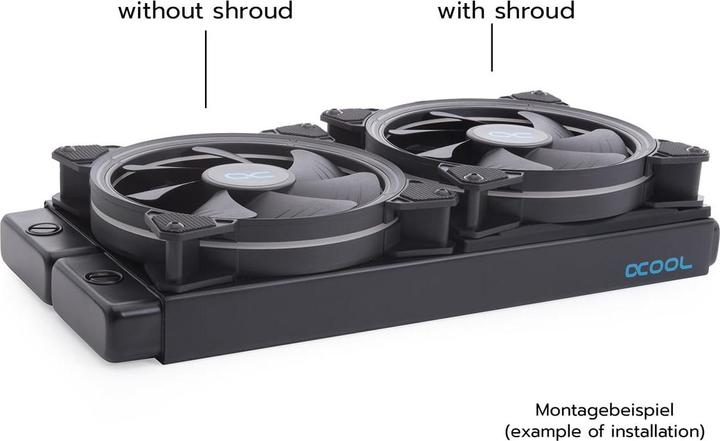 Produktbild Alphacool Alphac Shroud & Entkopplung 140mm 7mm 1020194