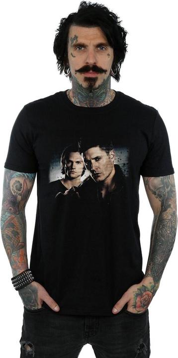 Actual product image Supernatural Mens Sam And Dean Poster T-Shirt (S)