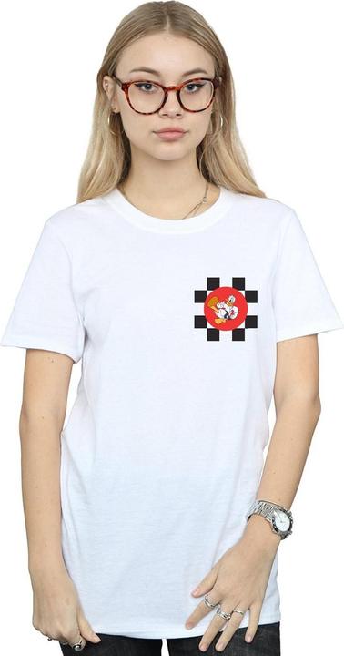 Actual product image Disney Womens/Ladies Donald Duck Karate Kick Cotton Boyfriend T-Shirt (XL)