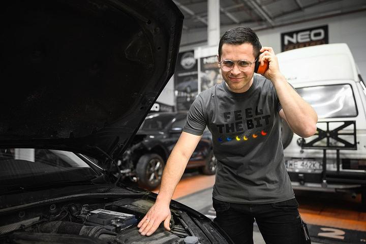 Image du produit Neo T-shirt imprimé, FEEL THE BIT, Dydis M (M)