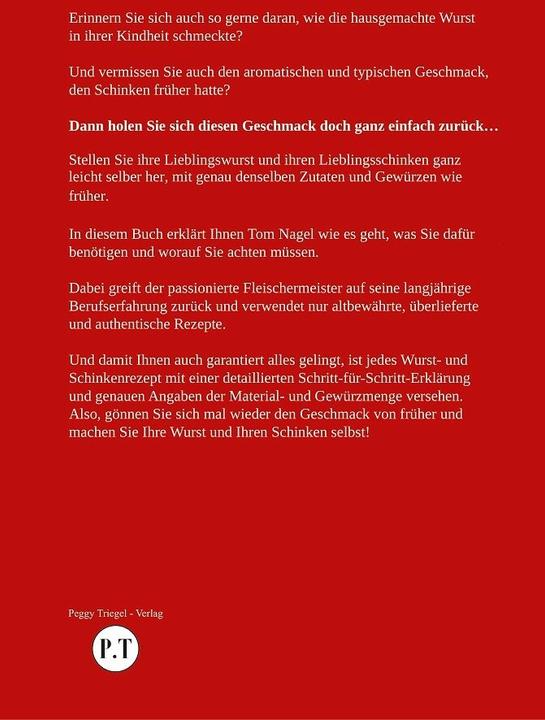 Produktbild Altdeutsche Wurstrezepte (Deutsch, Tom Nagel, 2021)