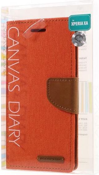 Actual product image Goospery Canvas Diary Series (Sony Xperia XA)