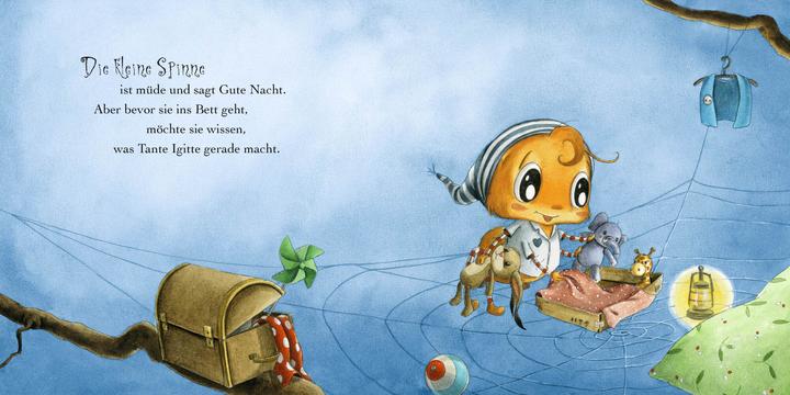 Actual product image Die kleine Spinne Widerlich sagt Gute Nacht (Pappbilderbuch) (German, Diana Amft, 2019)