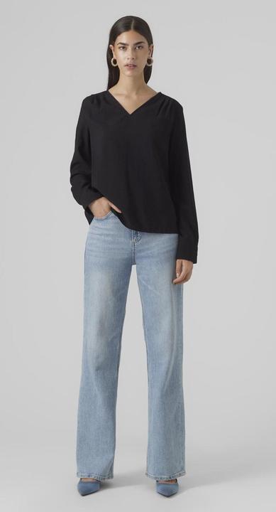 Image du produit Vero Moda Vmlena Ls Pleat Top Wvn Noos Top (L)