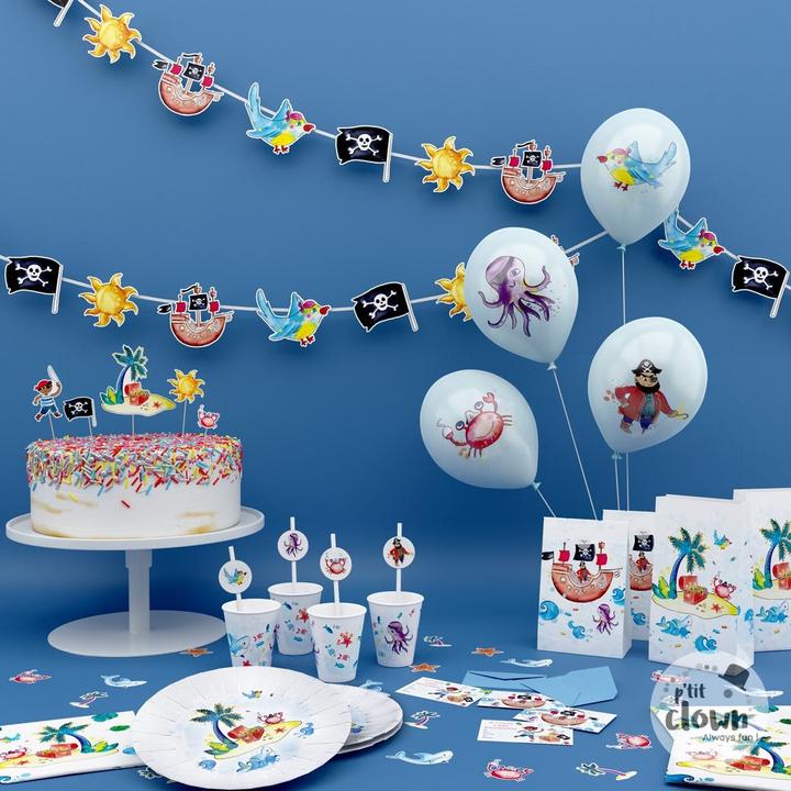 Image du produit P'tit Clown Pailles pirates (8 x)