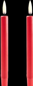 Actual product image Piffany Copenhagen Uyuni - LED mini taper candle 2-pack - Red, Smooth - 1,3x13,8 cm (UL-TA-RE01312-2) (2 x)