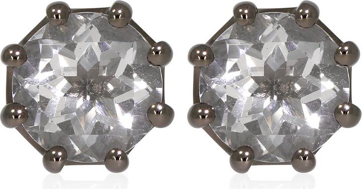 Produktbild Xen Ohrstecker mit Bergkristall ca. 3,78 ct. Black Rhodium (925 Sterling Silber)
