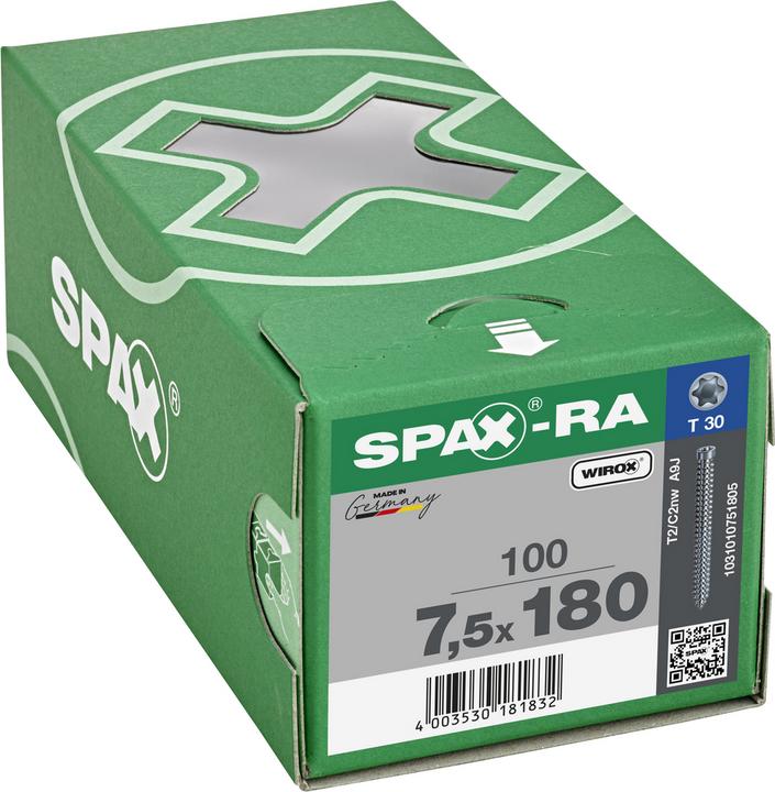 Image du produit Spax Ancrages de châssis à tête cylindrique ®-RA (100 Vis par pièce)