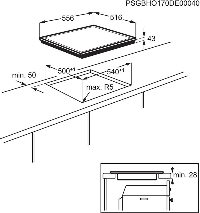 Actual product image Electrolux Gk56pcn