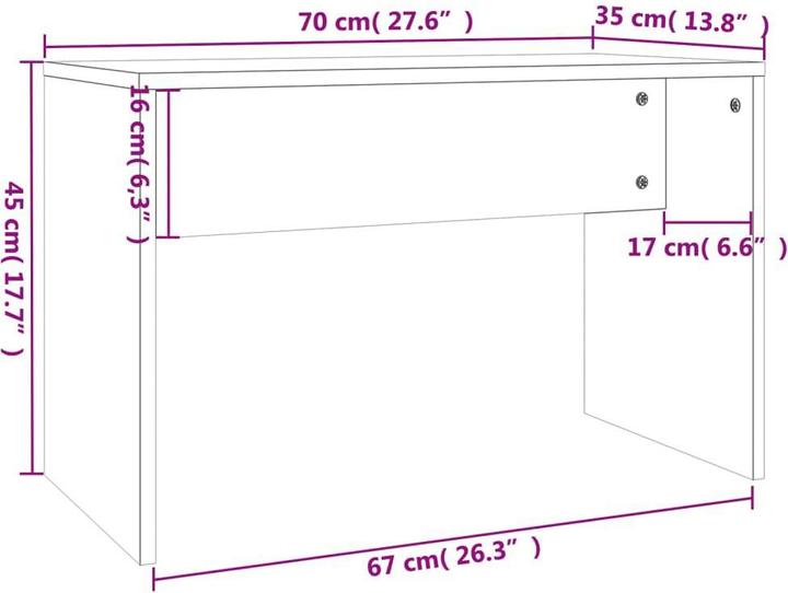 Produktbild VidaXL Milakhna (74.5 x 40 x 141 cm)