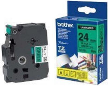 Produktbild Brother Tze-751 (2.40 cm, Grün, Schwarz)