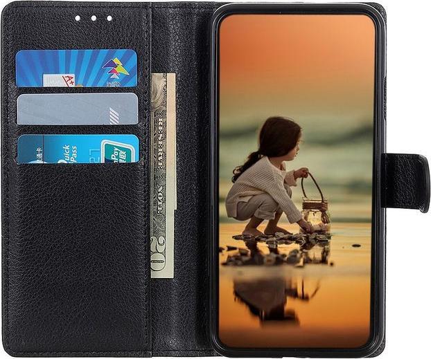 Actual product image MU Classic Litchi Leather Bookcover Series (ZTE Blade A3 (2020))