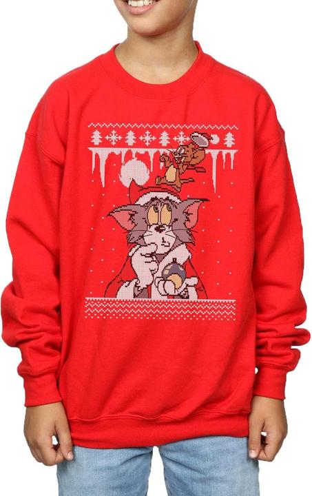 Immagine prodotto Tom & Jerry Christmas Fair Isle Felpa Ragazzi (140, 146)