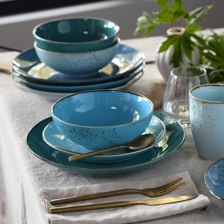 Actual product image CreaTable nature aqua (16 Piece)