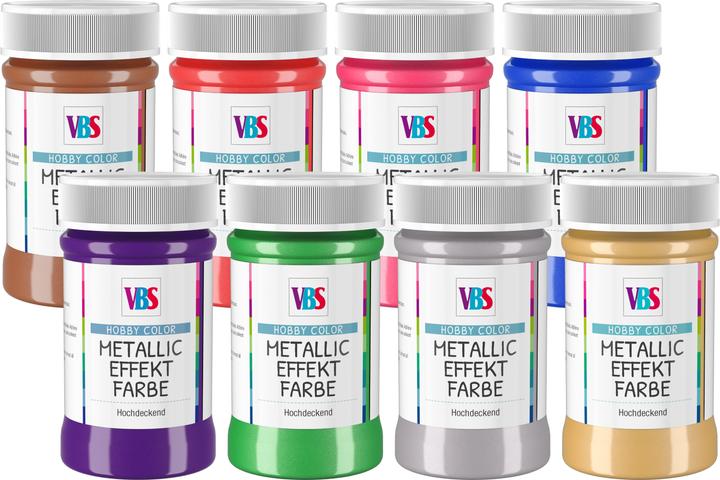 Actual product image VBS Metallic effect paint, 100ml (Silver, 100 ml)