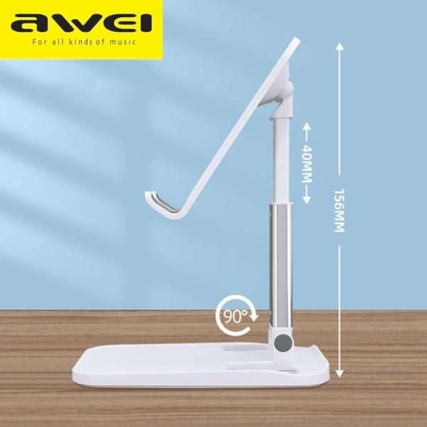 Produktbild Awei uchwyt biurkowy X11 biały/white