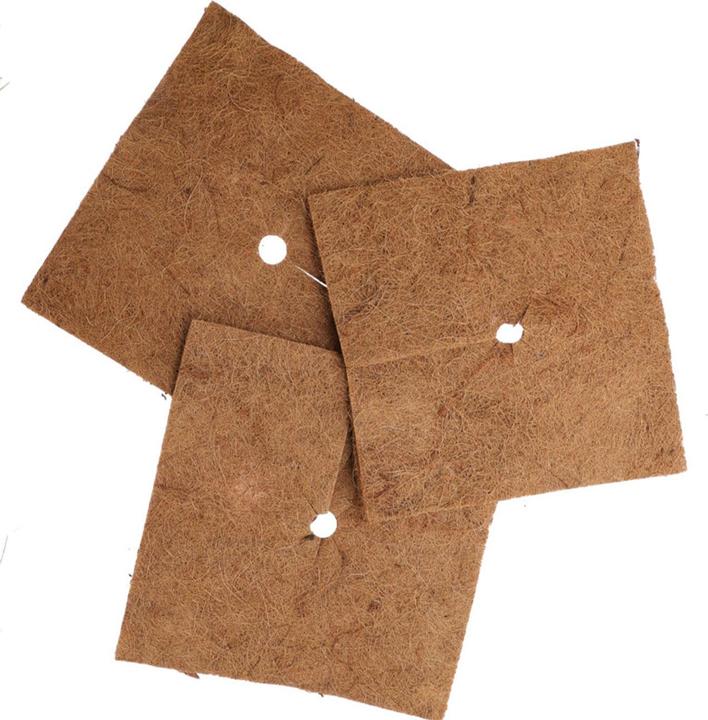Produktbild ProGarden Frostschutz-Kokosmatten für Topfpflanzen, quadratisch, 38 x 38 cm, 6er-Set