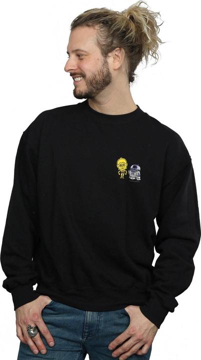 Actual product image Star Wars Mens Resistance Droids Chest Print Sweatshirt (XL)