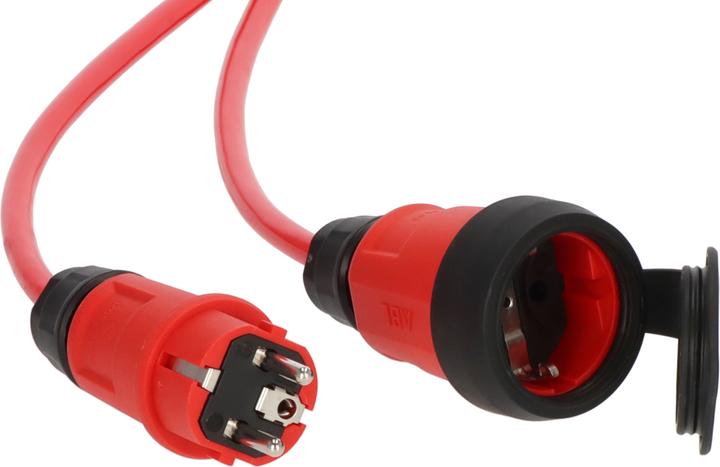 Produktbild Brennenstuhl 9161100210 Strom Verlängerungskabel 16 A Schwarz, Rot 10 m H07BQ-F (10 m, CEE 7/3)