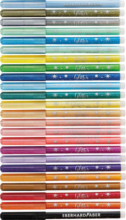 Actual product image EberhardFaber Fibre pen Glitter (Multicoloured, 24 x)