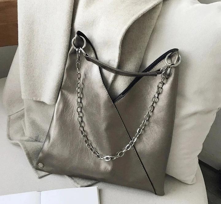 Actual product image Only-Bags.Store Leather Handbags Bags Designer Large Capacity Tote Simple Chain Shoulder