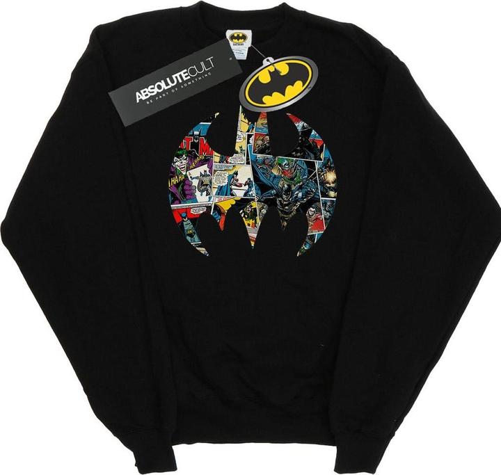 Batman Comic Book Logo Sweatshirt Jungen