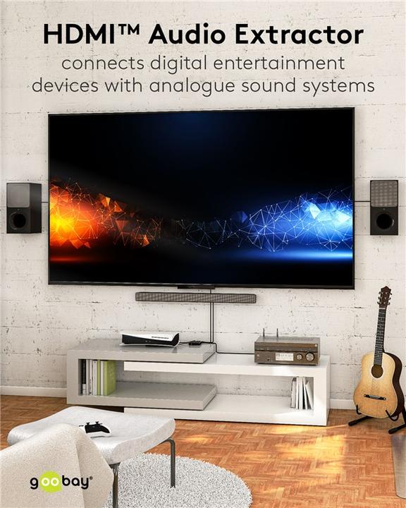 Immagine prodotto Goobay Estrattore audio HDMI 4K @ 30 Hz