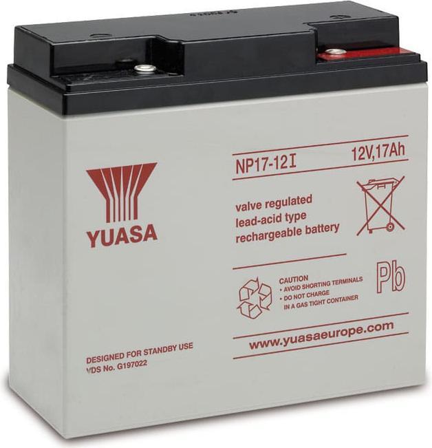 Yuasa Lead-acid battery, 12V-/17Ah NP17-12I (12 V, 17 Ah)